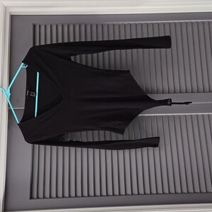 V-neck long sleeved body suit